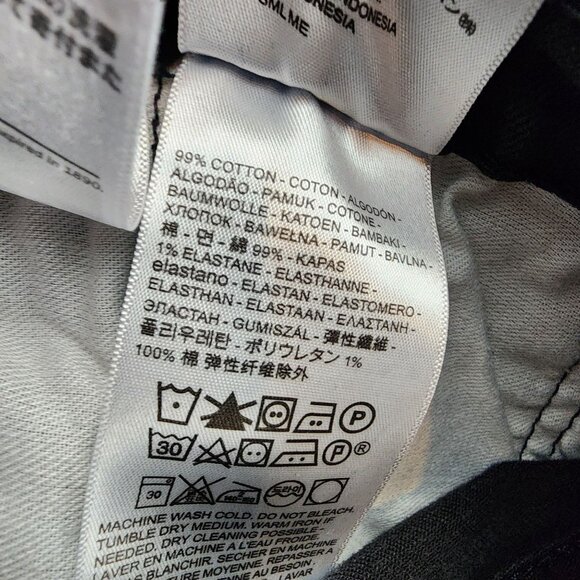 Levi's Jeans Mens 40x32 Black 502 Stretch Denim High Rise Regular Fit Taper - Picture 12 of 14